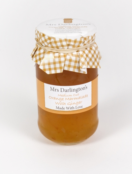 MRS DARLINGTON Orange Marmalade medium cut & Ingwer 340g